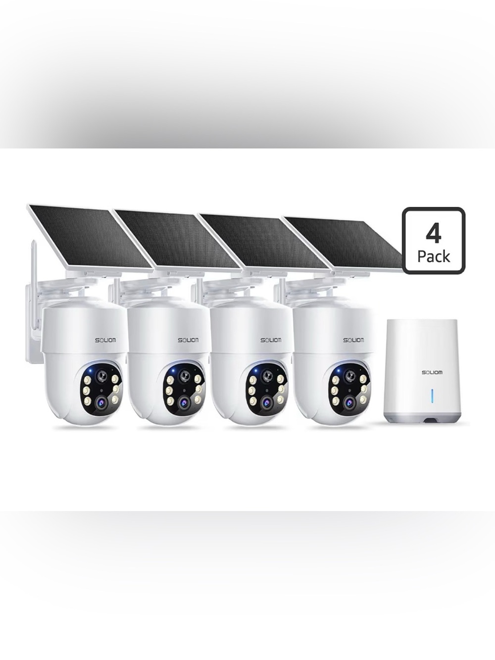 Soliom 5PM Security Camera - 4 Pack SOLAR PANEL